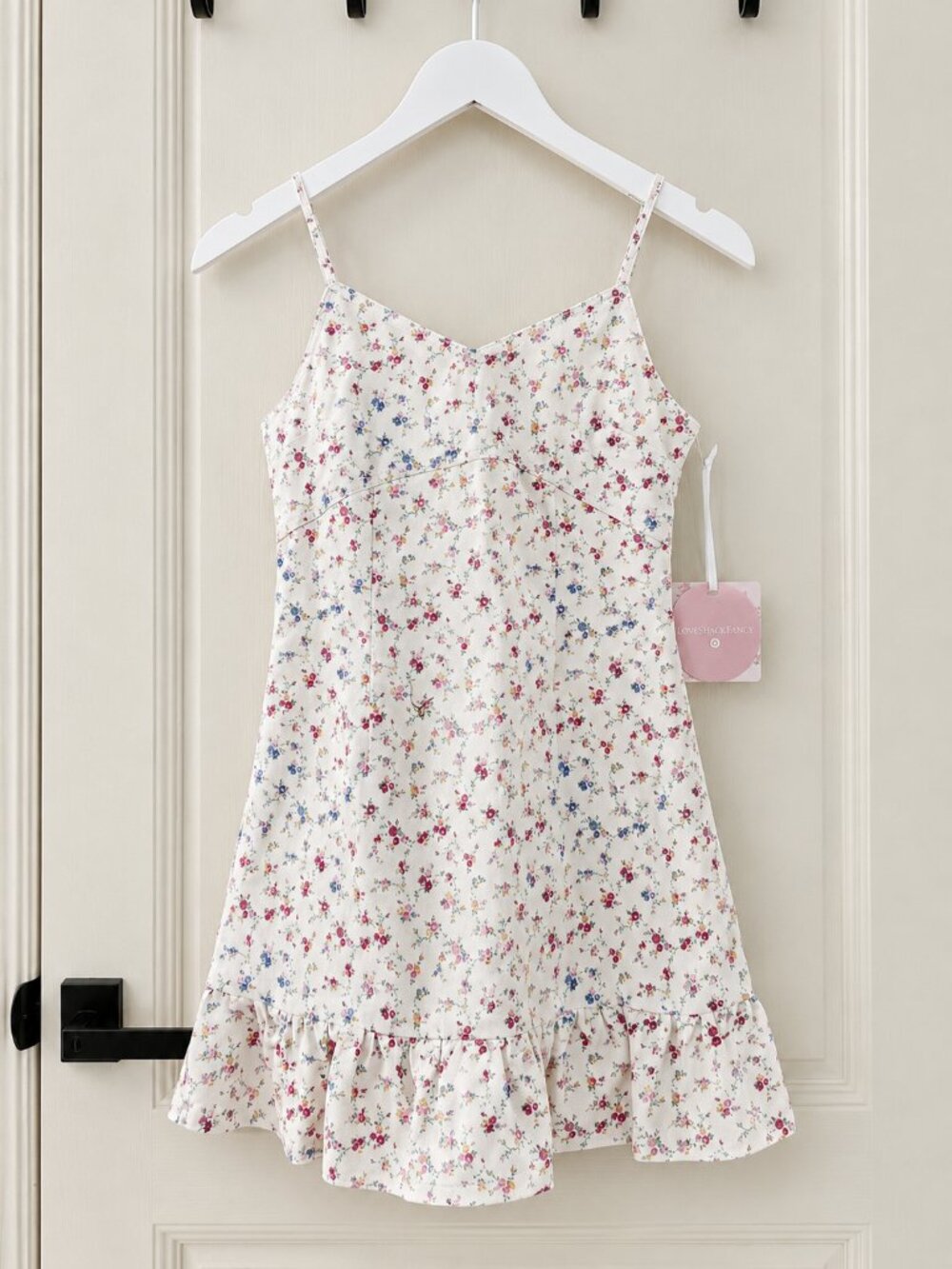NWT LoveShackFancy x Target Girls' Isabella Sunrise Patchwork Denim Dress 16